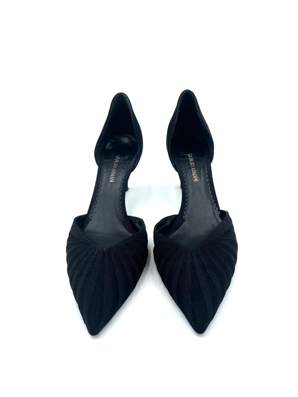 Giorgio Armani Black Pointed Toe Pump Size 39.5